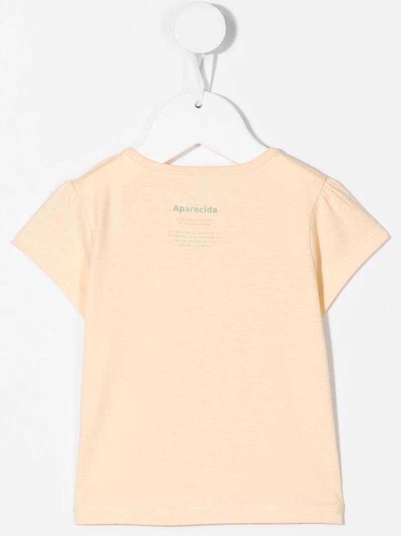 Knot whale graphic-print T-shirt - Yellow von Knot