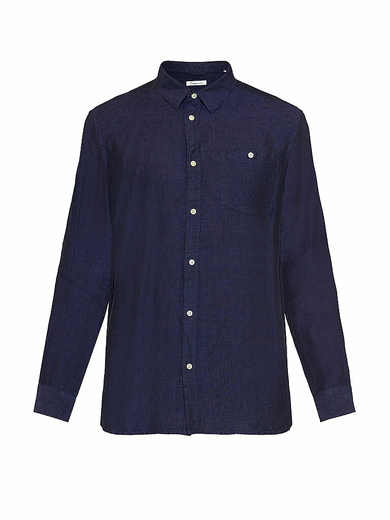 KNOWLEDGE COTTON APPAREL Leinenhemd blau | L KNOWLEDGE COTTON APPAREL Leinenhemd blau | L von Knowledge Cotton Apparel