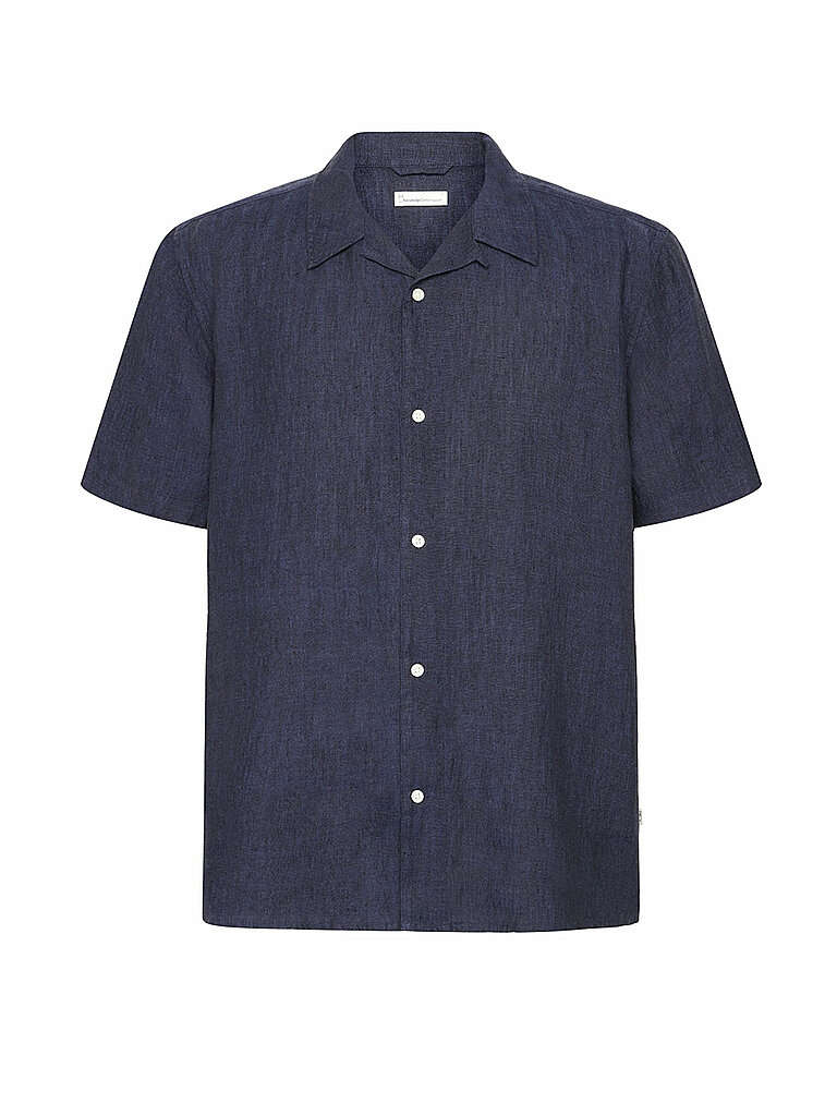 KNOWLEDGE COTTON APPAREL Leinenhemd dunkelblau | M KNOWLEDGE COTTON APPAREL Leinenhemd dunkelblau | M von Knowledge Cotton Apparel