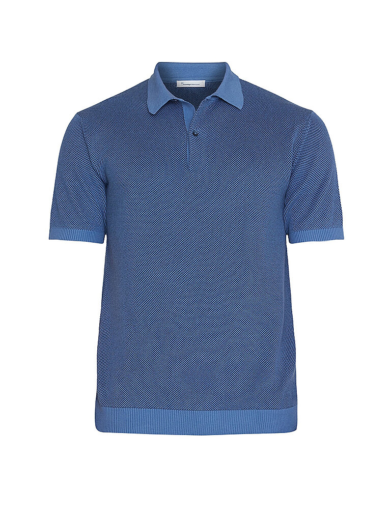 KNOWLEDGE COTTON APPAREL Poloshirt  blau | M von Knowledge Cotton Apparel