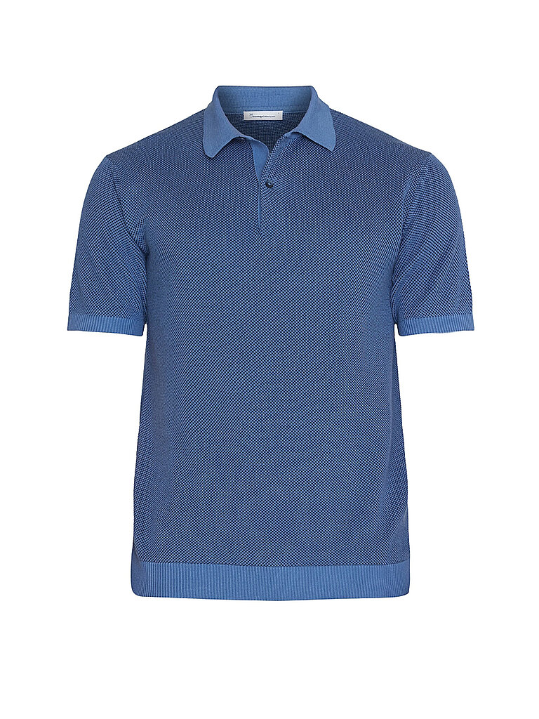 KNOWLEDGE COTTON APPAREL Poloshirt  blau | XL von Knowledge Cotton Apparel