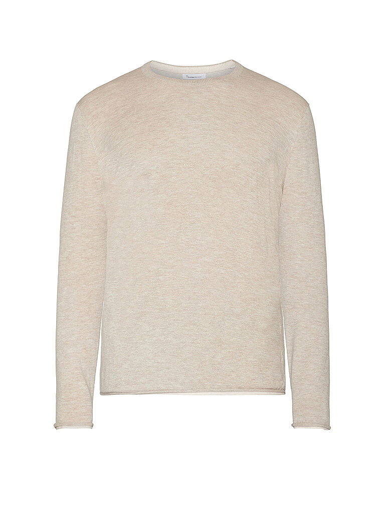 KNOWLEDGE COTTON APPAREL Pullover beige | L von Knowledge Cotton Apparel