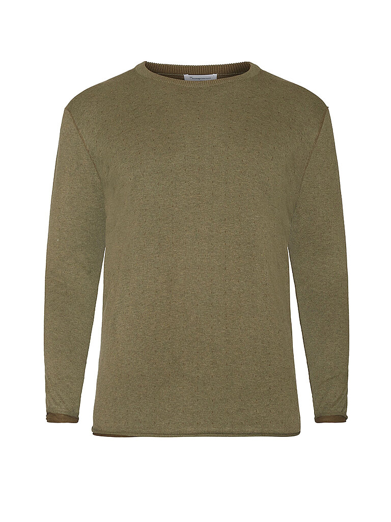 KNOWLEDGE COTTON APPAREL Pullover olive | L von Knowledge Cotton Apparel