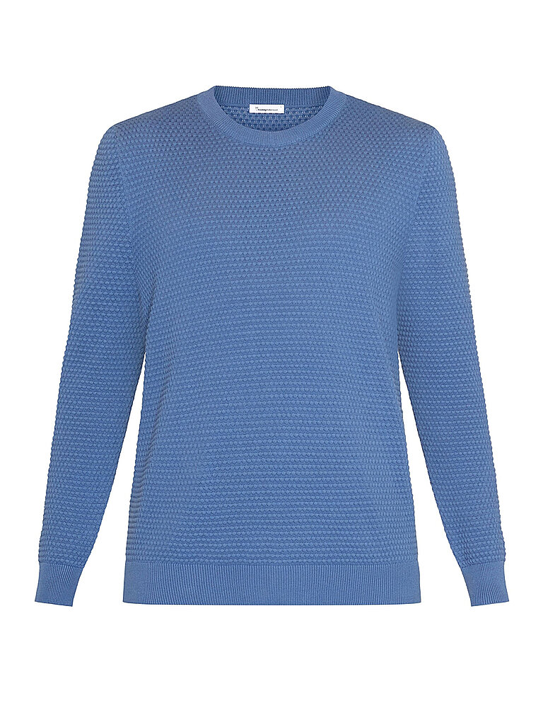 KNOWLEDGE COTTON APPAREL Sweater VAGN blau | L von Knowledge Cotton Apparel