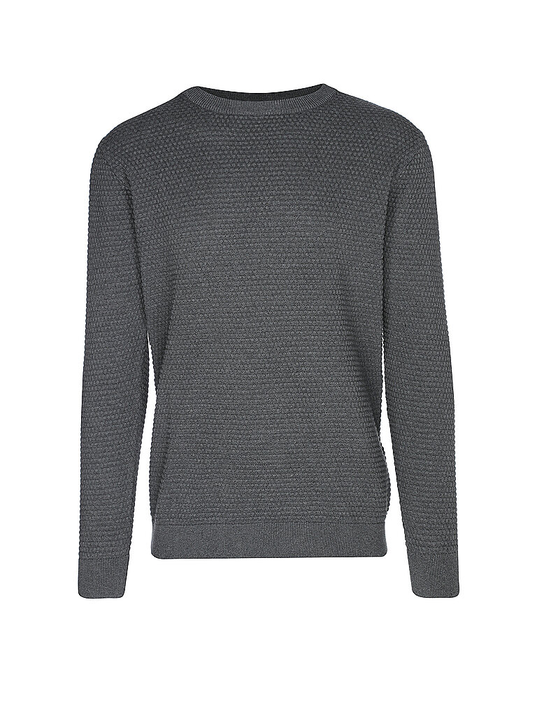KNOWLEDGE COTTON APPAREL Sweater VAGN grau | L von Knowledge Cotton Apparel