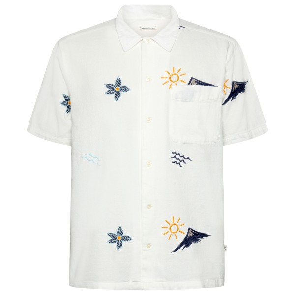 KnowledgeCotton Apparel - Box Fit S/S Shirt Embroidery - Hemd Gr XXL weiß KnowledgeCotton Apparel - Box Fit S/S Shirt Embroidery - Hemd Gr XXL weiß von KnowledgeCotton Apparel