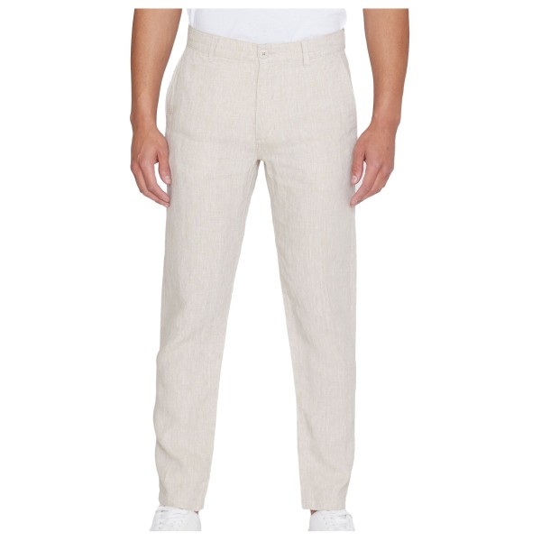 KnowledgeCotton Apparel - Chuck Regular Linen Pants - Freizeithose Gr 28 - Length: 34'' grau von KnowledgeCotton Apparel