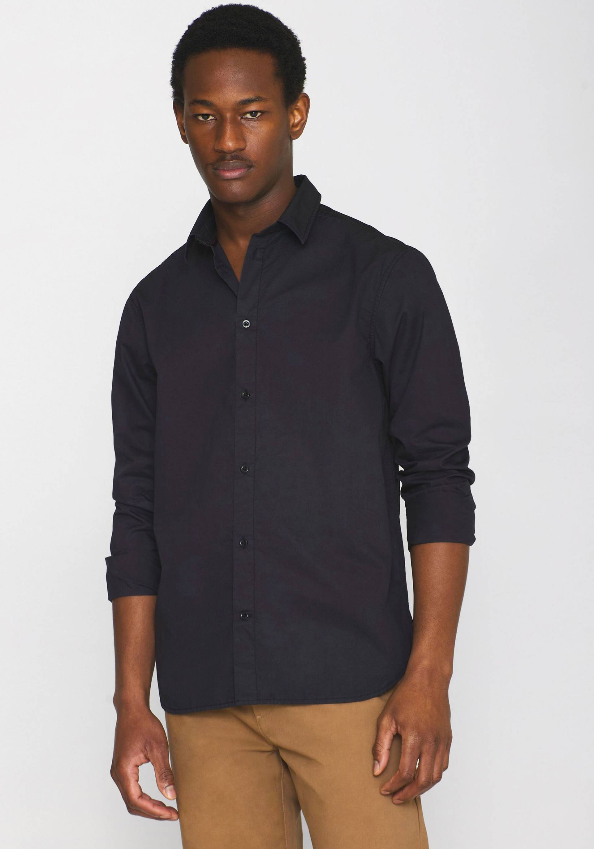 KnowledgeCotton Apparel Langarmhemd »ALF regular«, mit Falte hinten KnowledgeCotton Apparel Langarmhemd »ALF regular«, mit Falte hinten von KnowledgeCotton Apparel