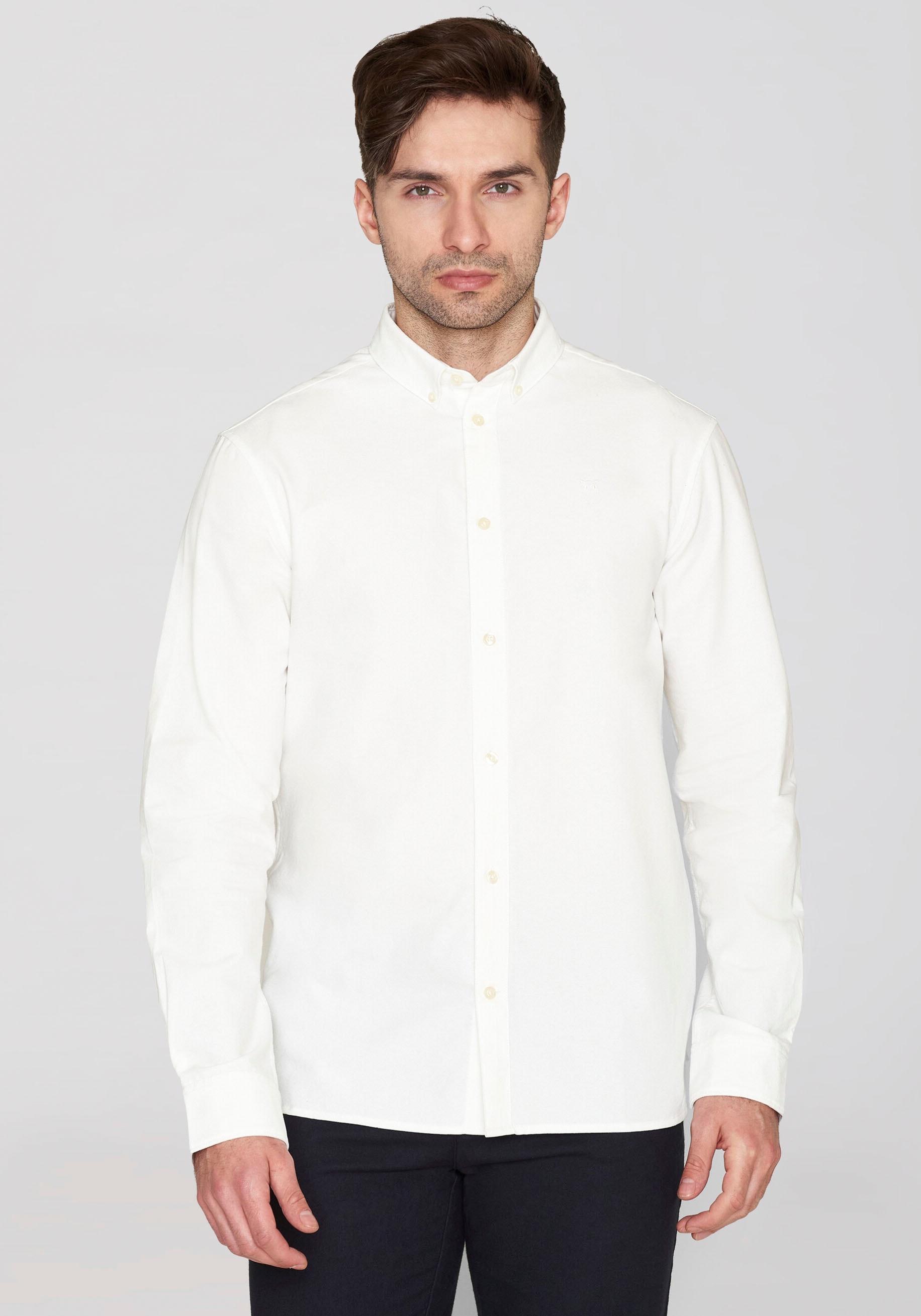 KnowledgeCotton Apparel Langarmhemd »HARALD«, mit Button-Down-Kragen KnowledgeCotton Apparel Langarmhemd »HARALD«, mit Button-Down-Kragen von KnowledgeCotton Apparel