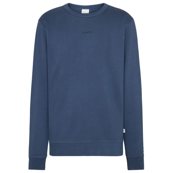 KnowledgeCotton Apparel - Regular Crew Sweat Embroidery - Pullover Gr XXL blau von KnowledgeCotton Apparel
