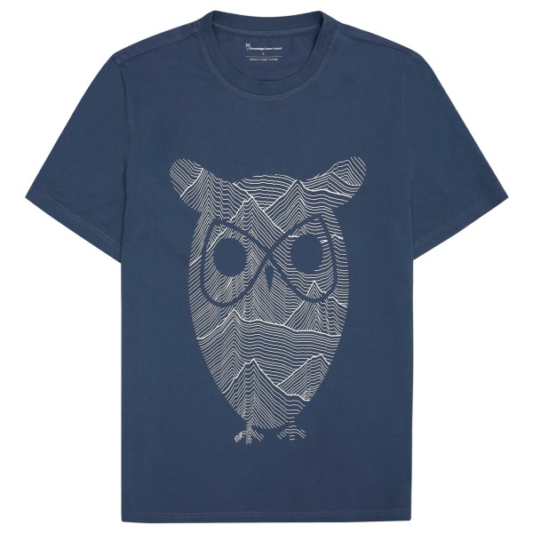 KnowledgeCotton Apparel - Regular Mountain OWL Printed - T-Shirt Gr XXL blau KnowledgeCotton Apparel - Regular Mountain OWL Printed - T-Shirt Gr XXL blau von KnowledgeCotton Apparel