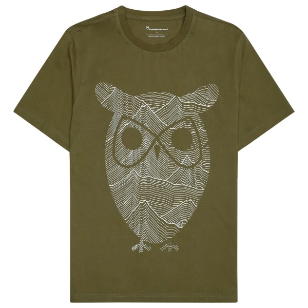 KnowledgeCotton Apparel - Regular Mountain OWL Printed - T-Shirt Gr XXL oliv KnowledgeCotton Apparel - Regular Mountain OWL Printed - T-Shirt Gr XXL oliv von KnowledgeCotton Apparel