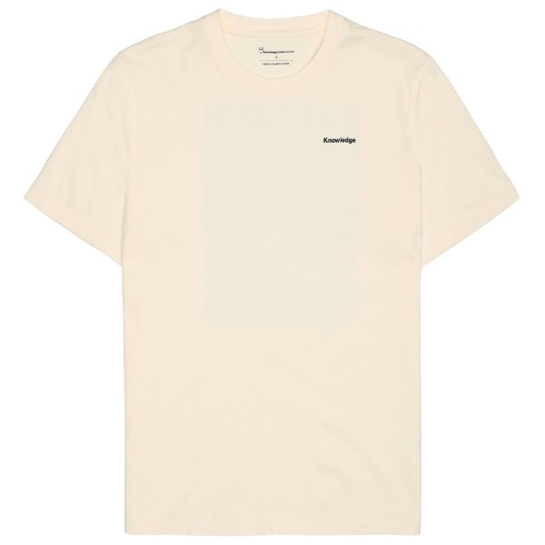 KnowledgeCotton Apparel - Regular Single Jersey Hik Printed - T-Shirt Gr L;M;S;XL;XXL weiß von KnowledgeCotton Apparel