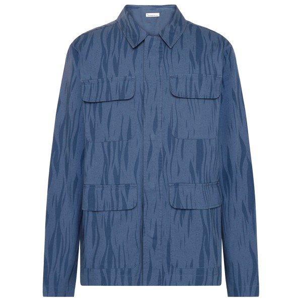 KnowledgeCotton Apparel - Rip-Stop Northern Lights Overshirt - Freizeitjacke Gr L blau von KnowledgeCotton Apparel