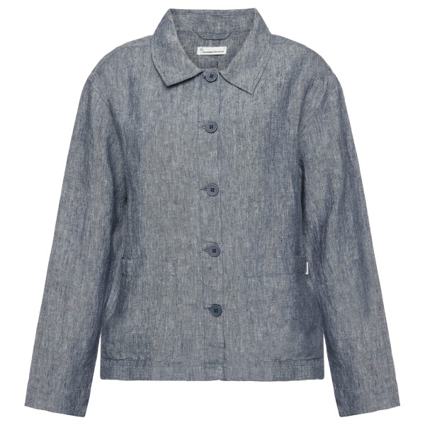 KnowledgeCotton Apparel - Women's Regular Linen Overshirt - Freizeitjacke Gr M grau KnowledgeCotton Apparel - Women's Regular Linen Overshirt - Freizeitjacke Gr M grau von KnowledgeCotton Apparel