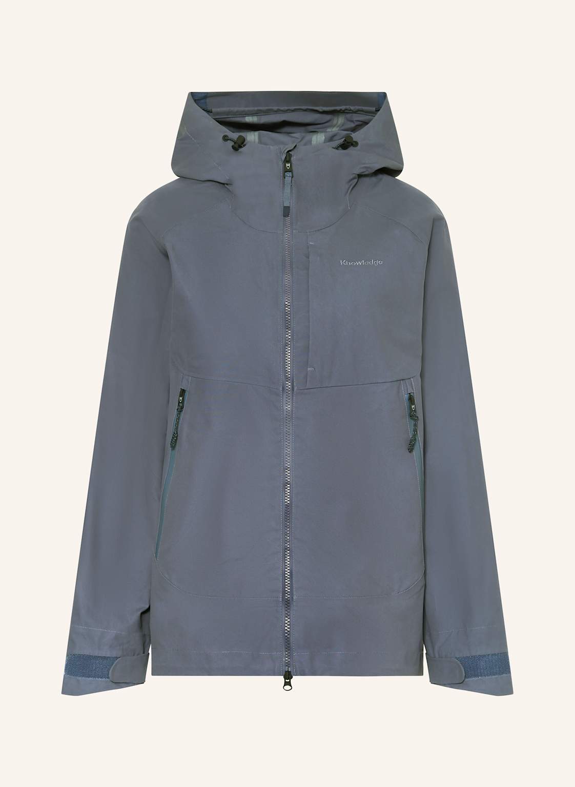 Knowledgecotton Apparel Funktionsjacke Vent Canvas 270™ blau von KnowledgeCotton Apparel