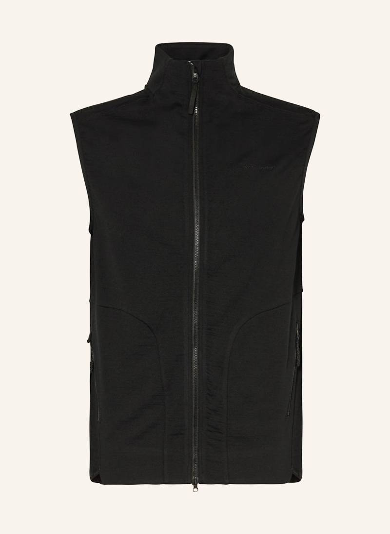 Knowledgecotton Apparel Funktionsweste Aus Merinowolle schwarz von KnowledgeCotton Apparel