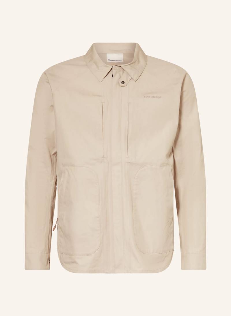 Knowledgecotton Apparel Overjacket Vent beige von KnowledgeCotton Apparel