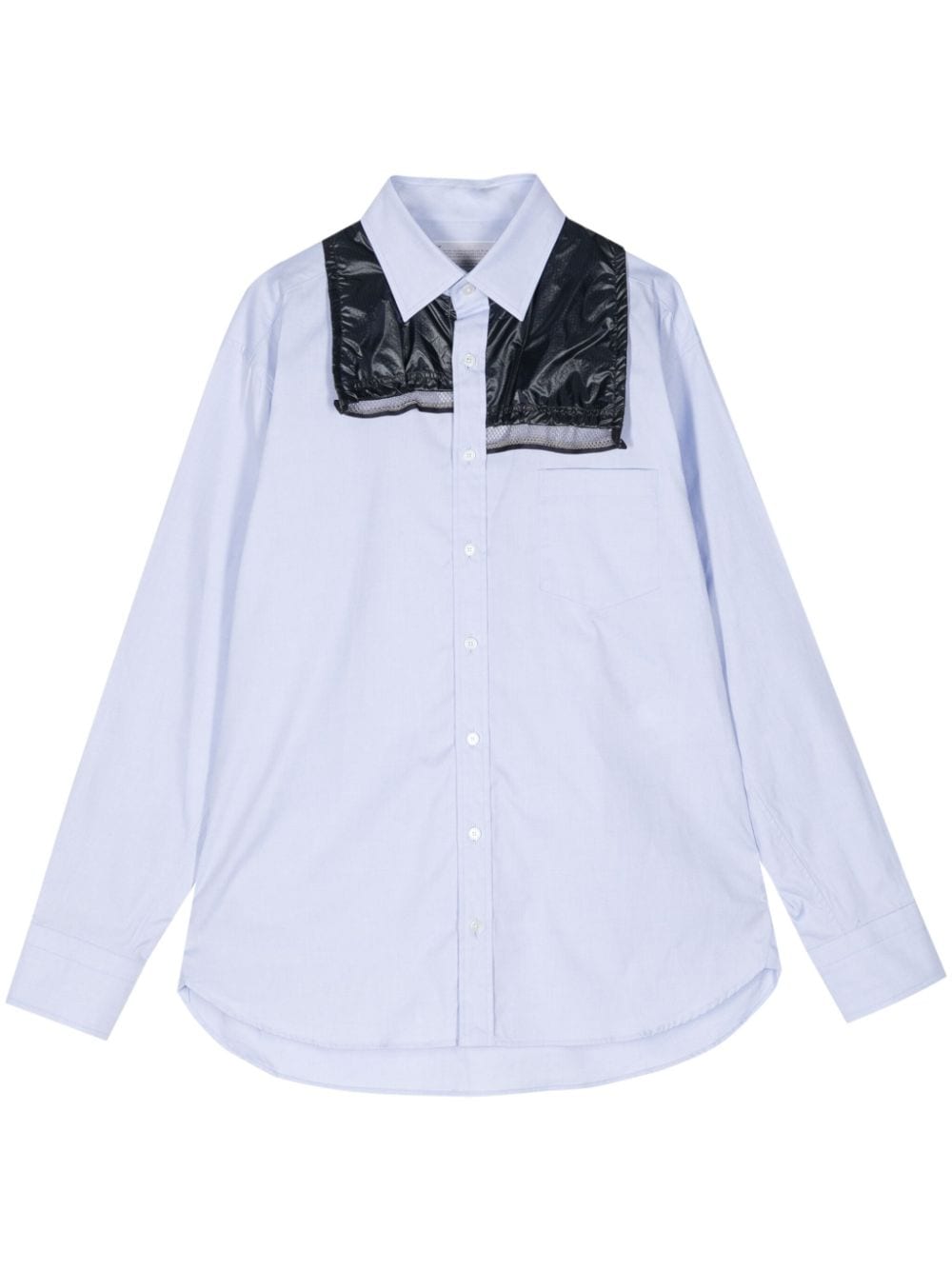 Kolor layered poplin shirt - Blue von Kolor