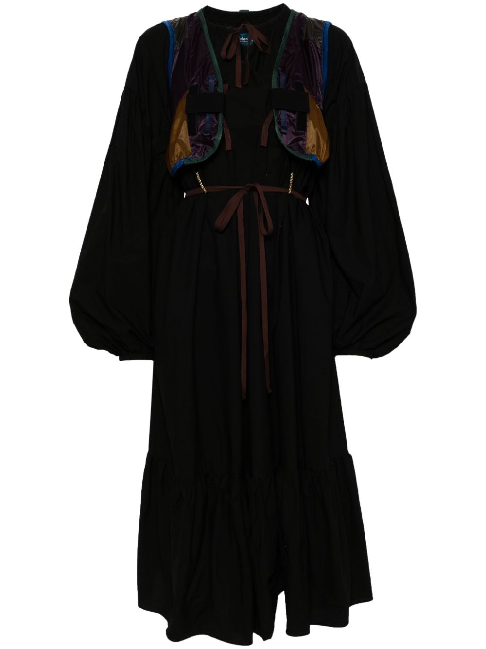Kolor panelled drawstring dress - Black von Kolor
