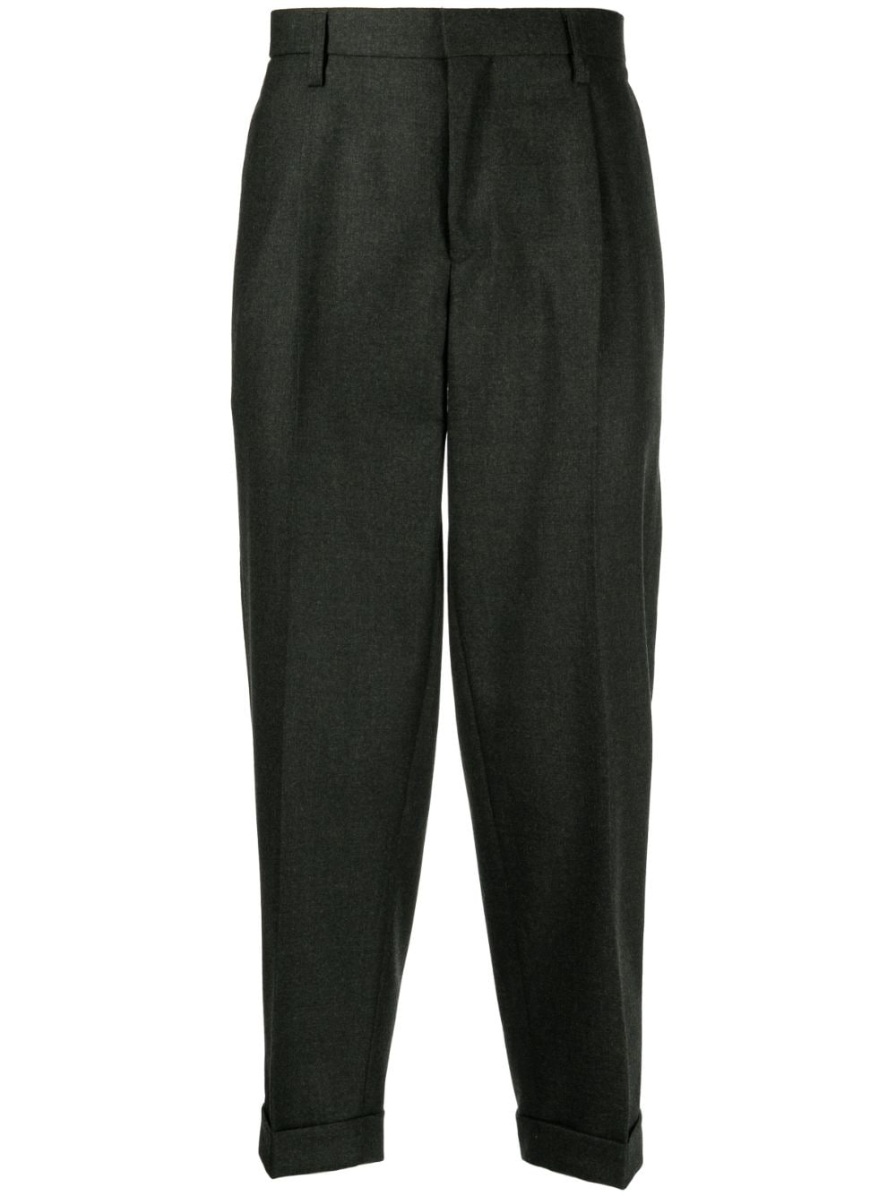 Kolor tapered cropped trousers - Green von Kolor