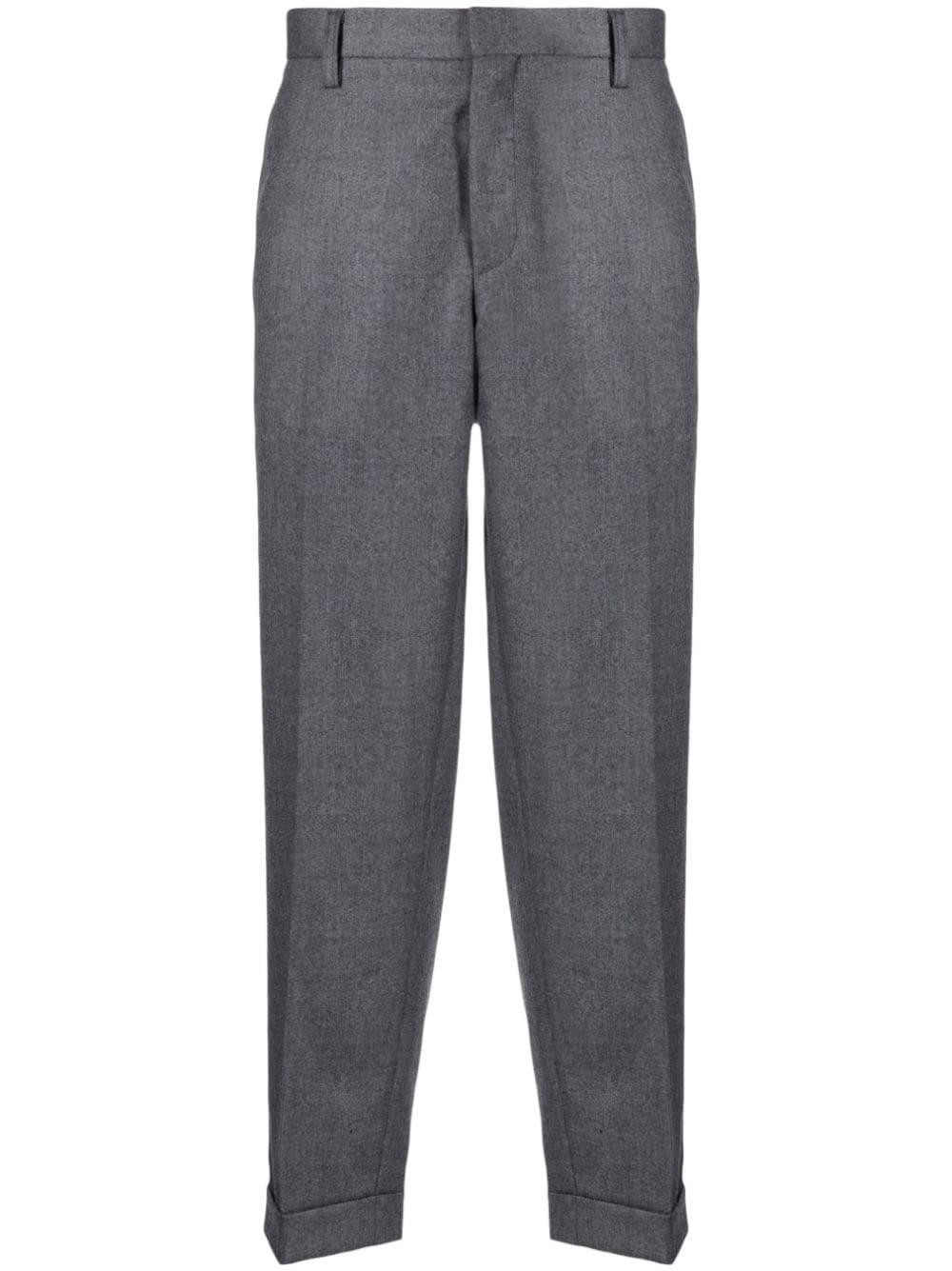 Kolor tapered cropped trousers - Grey von Kolor