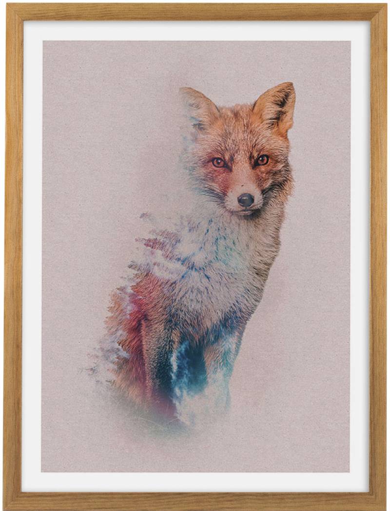 Komar Bild mit Rahmen »Animal Forest«, maschinell von Komar