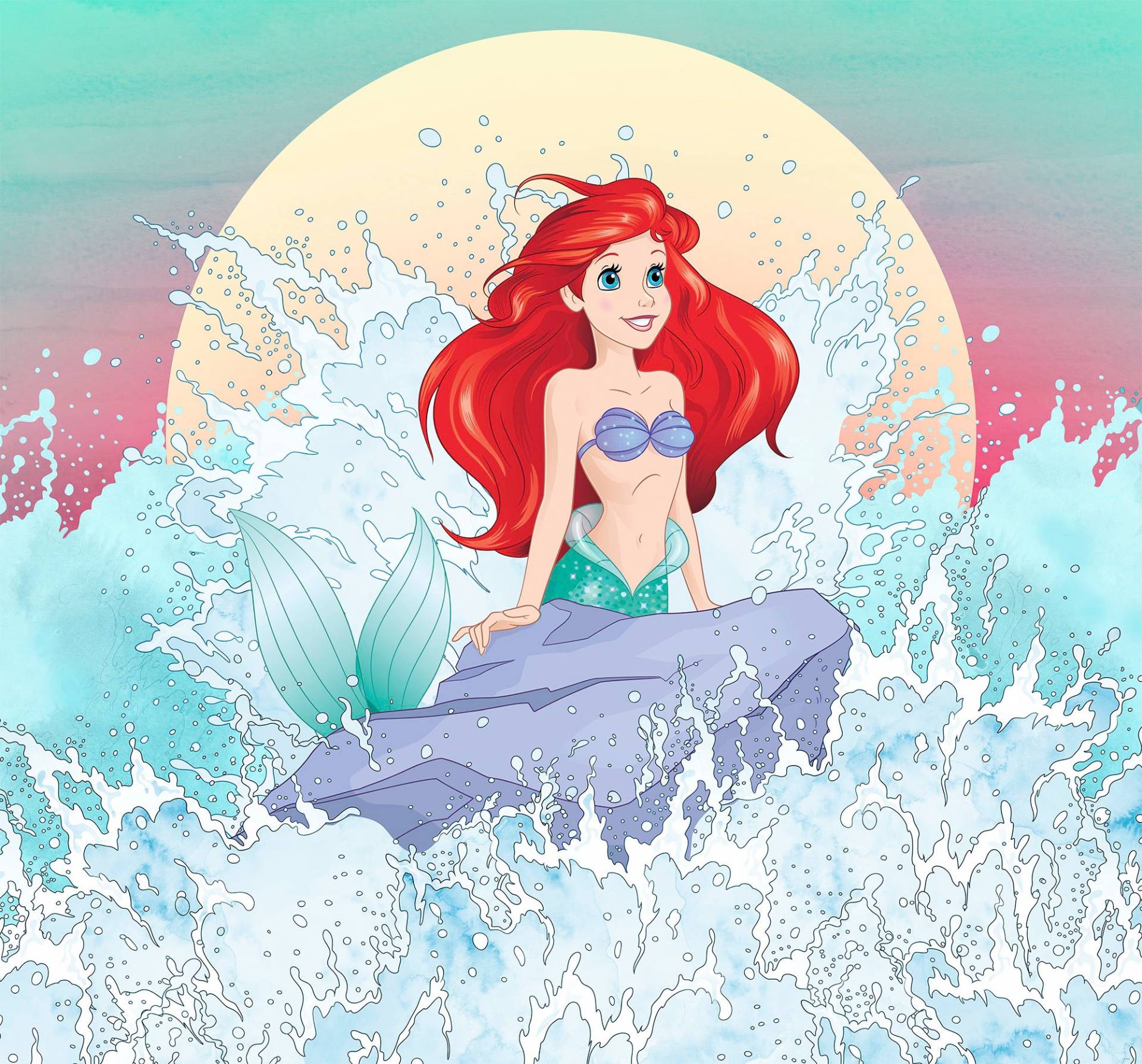 Komar Vliestapete »Digitaldruck Vlies - Ariel Rise - Grösse 300 x 280 cm«, bedruckt, Kinderzimmer Komar Vliestapete »Digitaldruck Vlies - Ariel Rise - Grösse 300 x 280 cm«, bedruckt, Kinderzimmer von Komar