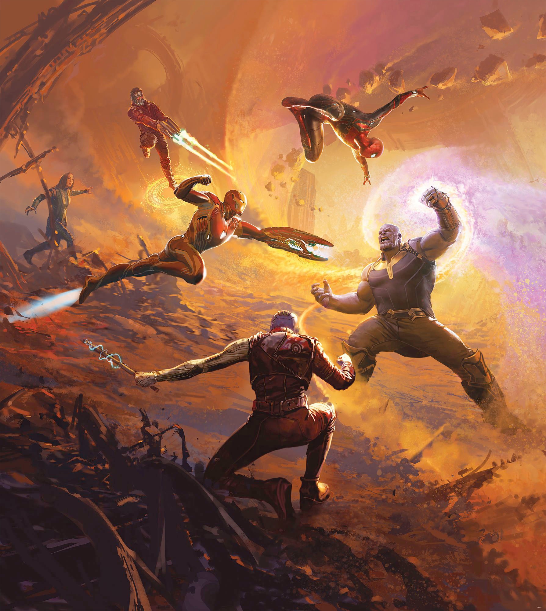 Komar Vliestapete »Avengers Epic Battle Titan« von Komar