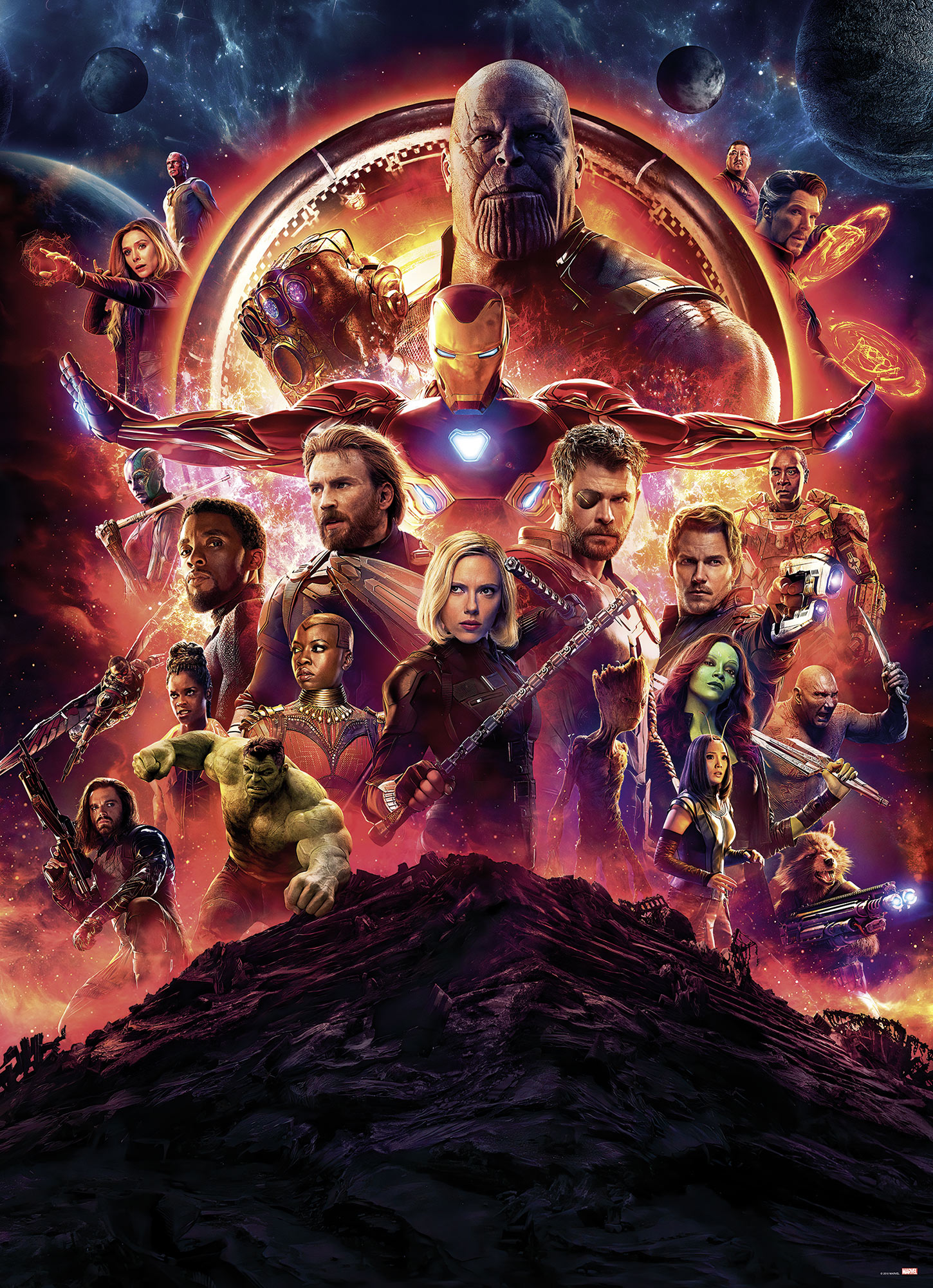 Komar Fototapete »Avengers Infinity War Movie Poster« von Komar