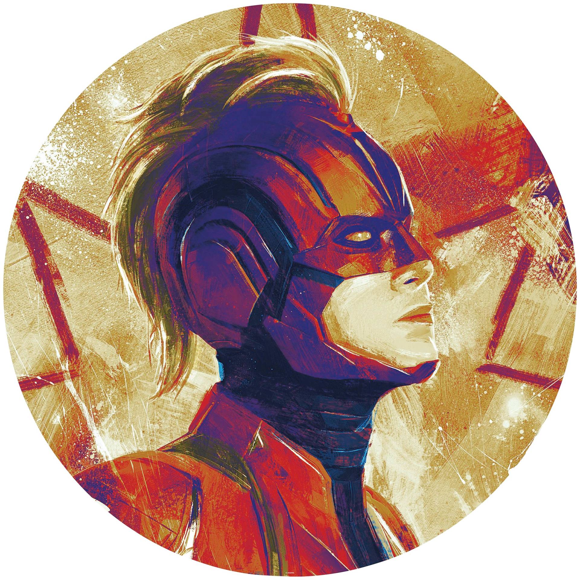 Komar Fototapete »Avengers Painting Captain Marvel Helmet« von Komar