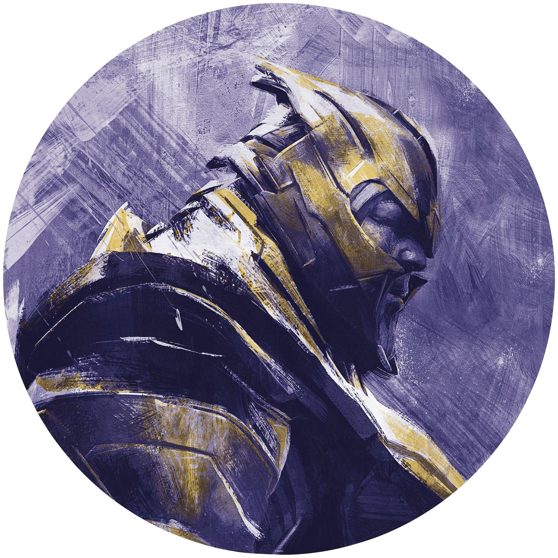 Komar Fototapete »Avengers Painting Thanos«, 125x125 cm (Breite x Höhe), rund und selbstklebend von Komar