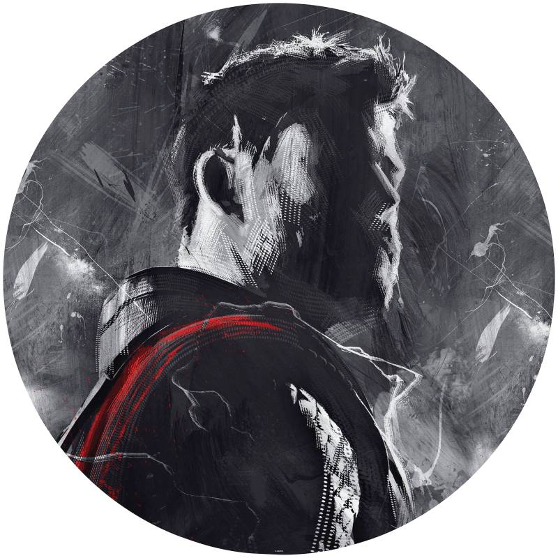 Komar Fototapete »Vlies selbstklebend - Avengers Painting Thor - Grösse 125 x 125 cm«, bedruckt, Kinderzimmer von Komar