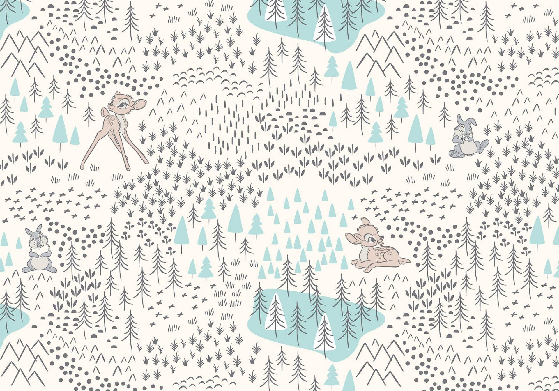 Komar Vliestapete »Digitaldruck Vlies - Bambi Woodland - Grösse 400 x 280 cm«, bedruckt, Kinderzimmer Komar Vliestapete »Digitaldruck Vlies - Bambi Woodland - Grösse 400 x 280 cm«, bedruckt, Kinderzimmer von Komar