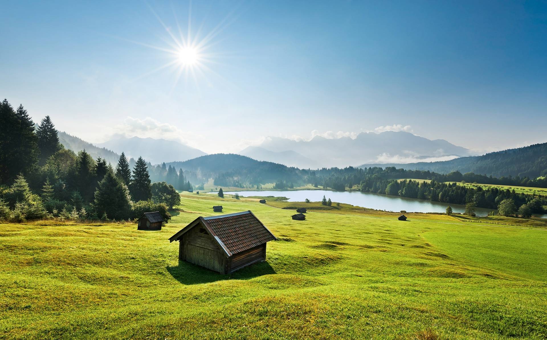 Komar Vliestapete »Digitaldruck Vlies - Bergwiese vor Karwendel - Grösse 450 x 280 cm«, bedruckt, Wohnzimmer, Schlafzimmer Komar Vliestapete »Digitaldruck Vlies - Bergwiese vor Karwendel - Grösse 450 x 280 cm«, bedruckt, Wohnzimmer, Schlafzimmer von Komar
