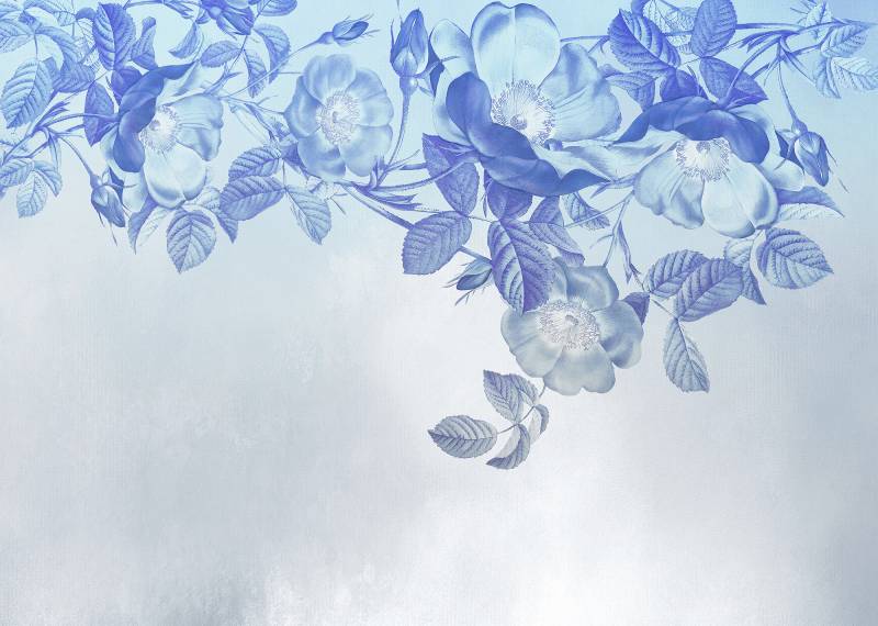 Komar Vliestapete »Digitaldruck Vlies - Blue Aura - Grösse 350 x 250 cm«, bedruckt, Wohnzimmer, Schlafzimmer von Komar