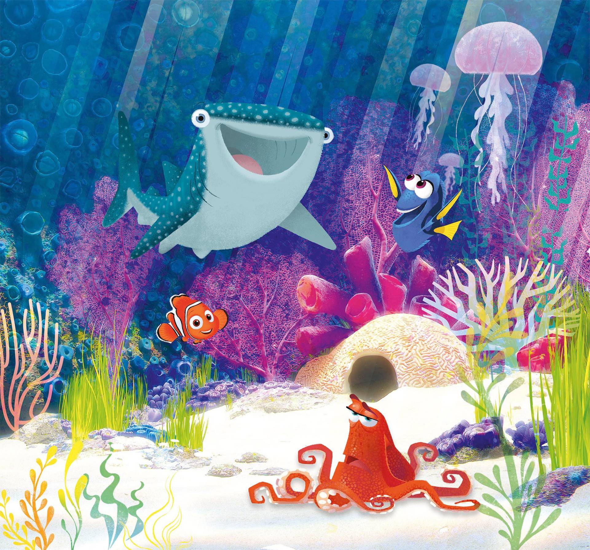 Komar Vliestapete »Digitaldruck Vlies - Dory Aqua Party - Grösse 300 x 280 cm«, bedruckt, Kinderzimmer Komar Vliestapete »Digitaldruck Vlies - Dory Aqua Party - Grösse 300 x 280 cm«, bedruckt, Kinderzimmer von Komar