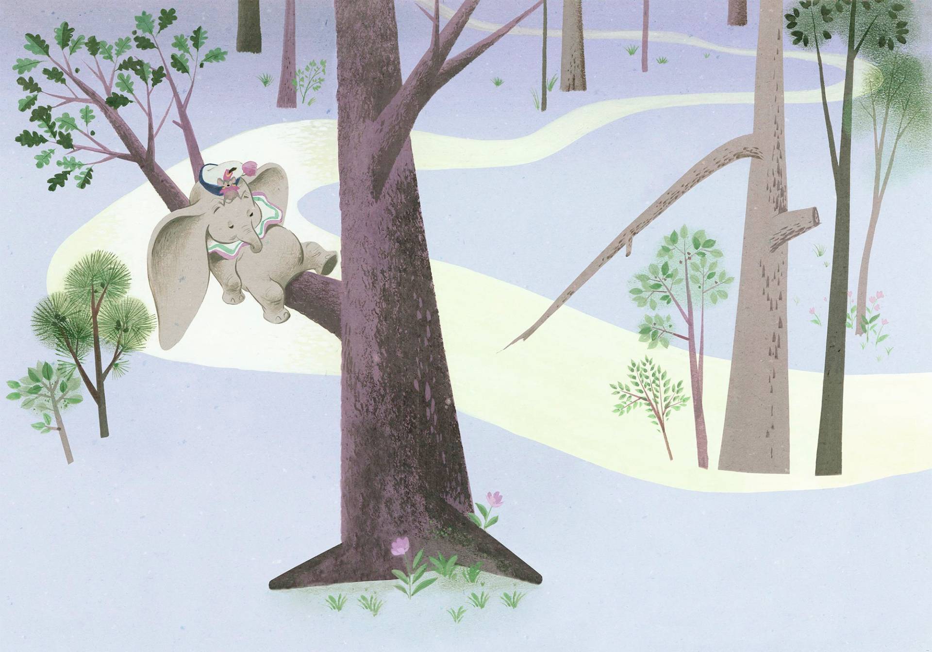Komar Vliestapete »Digitaldruck Vlies - Dumbo Sleep on Tree - Grösse 400 x 280 cm«, bedruckt, Kinderzimmer Komar Vliestapete »Digitaldruck Vlies - Dumbo Sleep on Tree - Grösse 400 x 280 cm«, bedruckt, Kinderzimmer von Komar