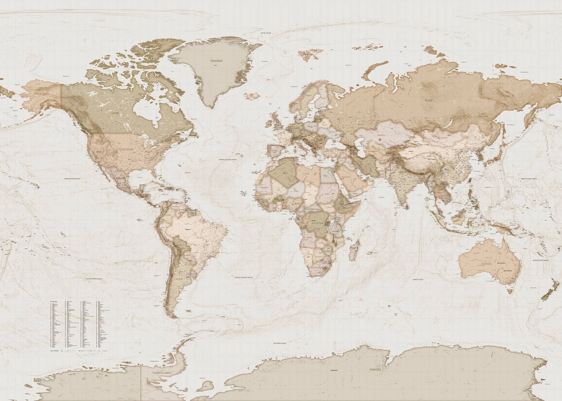 Komar Vliestapete »Earth Map« von Komar