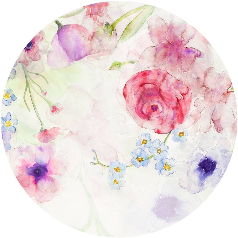 Komar Fototapete »Vlies selbstklebend - Floret - Grösse 125 x 125 cm«, bedruckt, Wohnzimmer, Schlafzimmer von Komar