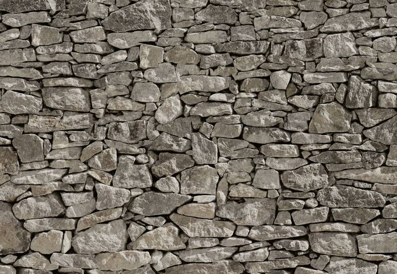 Komar Fototapete »Steinmauer«, 368x254 cm (Breite x Höhe) von Komar