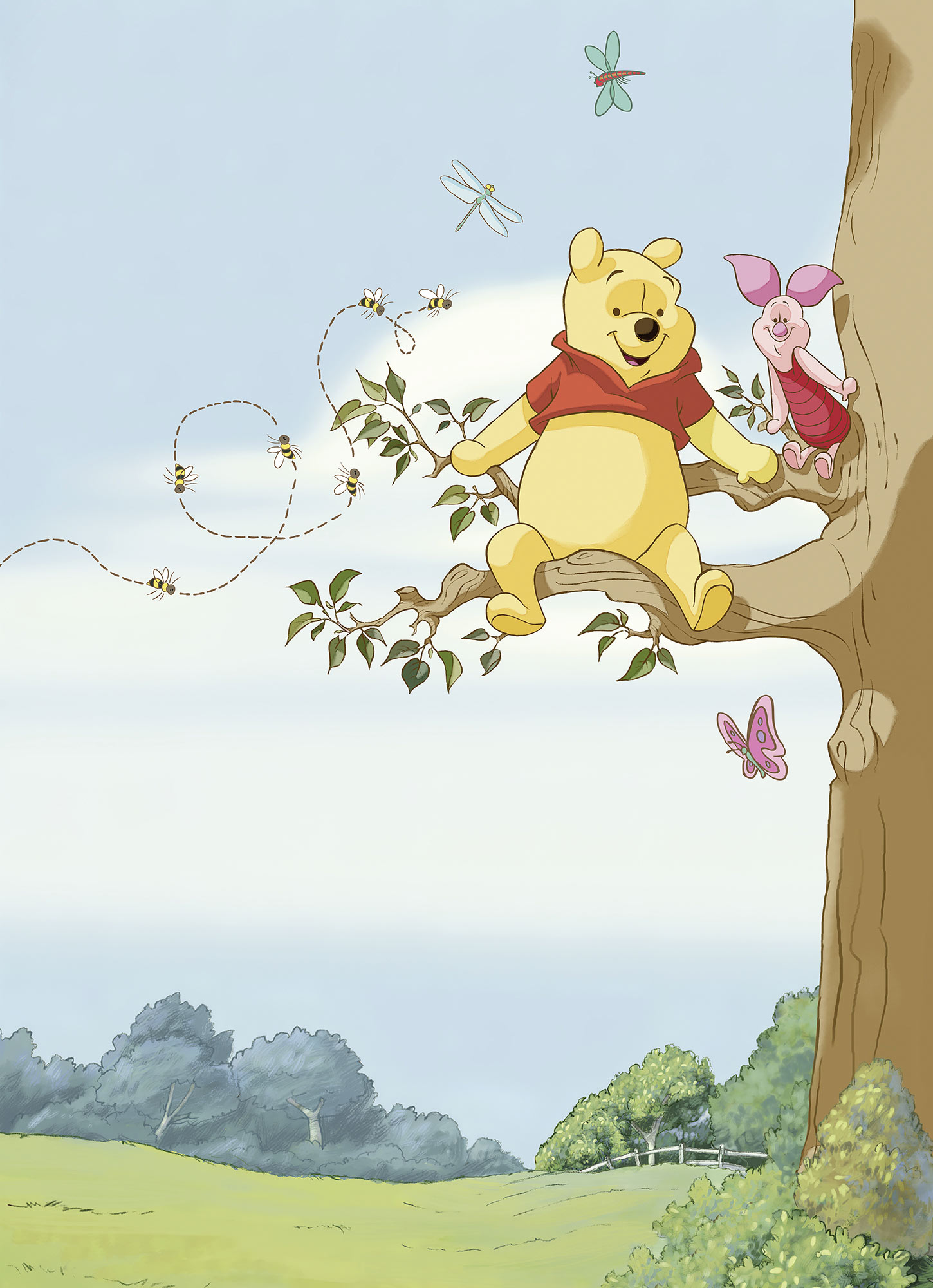 Komar Fototapete »Winnie Pooh Tree« von Komar