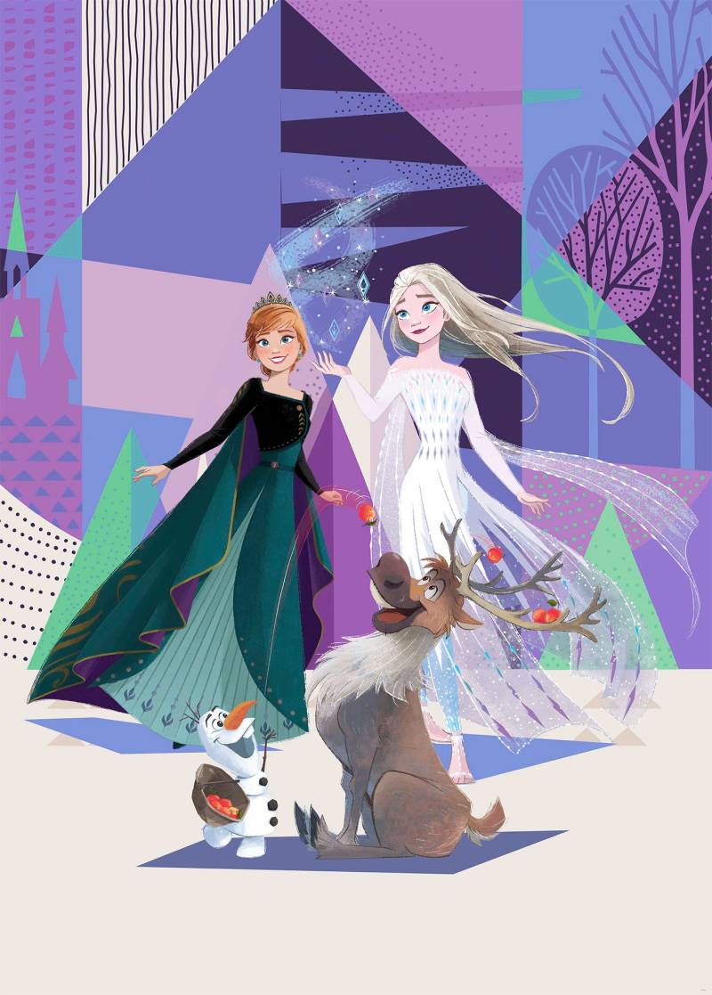 Komar Vliestapete »Digitaldruck Vlies - Frozen Abstract Arendelle - Grösse 200 x 280 cm«, bedruckt, Kinderzimmer von Komar