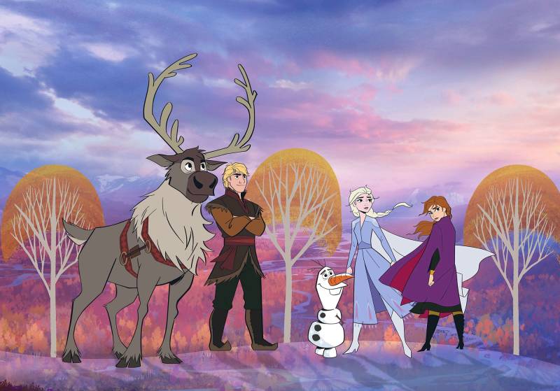 Komar Vliestapete »Digitaldruck Vlies - Frozen Autumn Forest - Grösse 400 x 280 cm«, bedruckt, Kinderzimmer von Komar