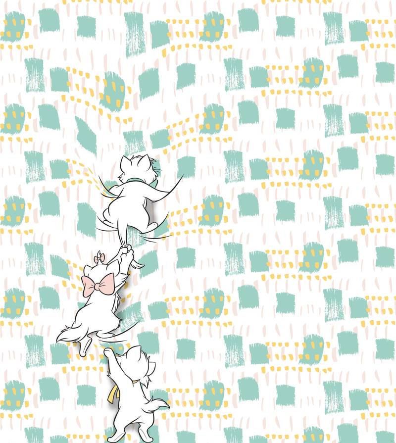 Komar Vliestapete »Digitaldruck Vlies - Kitty Climbers - Grösse 250 x 280 cm«, bedruckt, Kinderzimmer von Komar