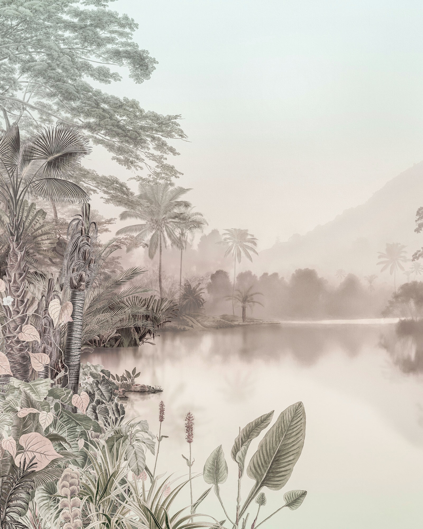 Komar Vliestapete »Lac des Palmiers« von Komar