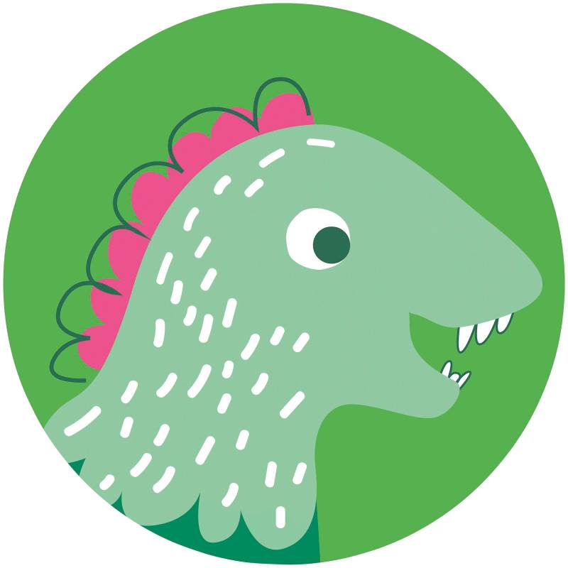 Komar Fototapete »Vlies selbstklebend - Little Dino Tyranno - Grösse 125 x 125 cm«, bedruckt, Wohnzimmer, Schlafzimmer von Komar