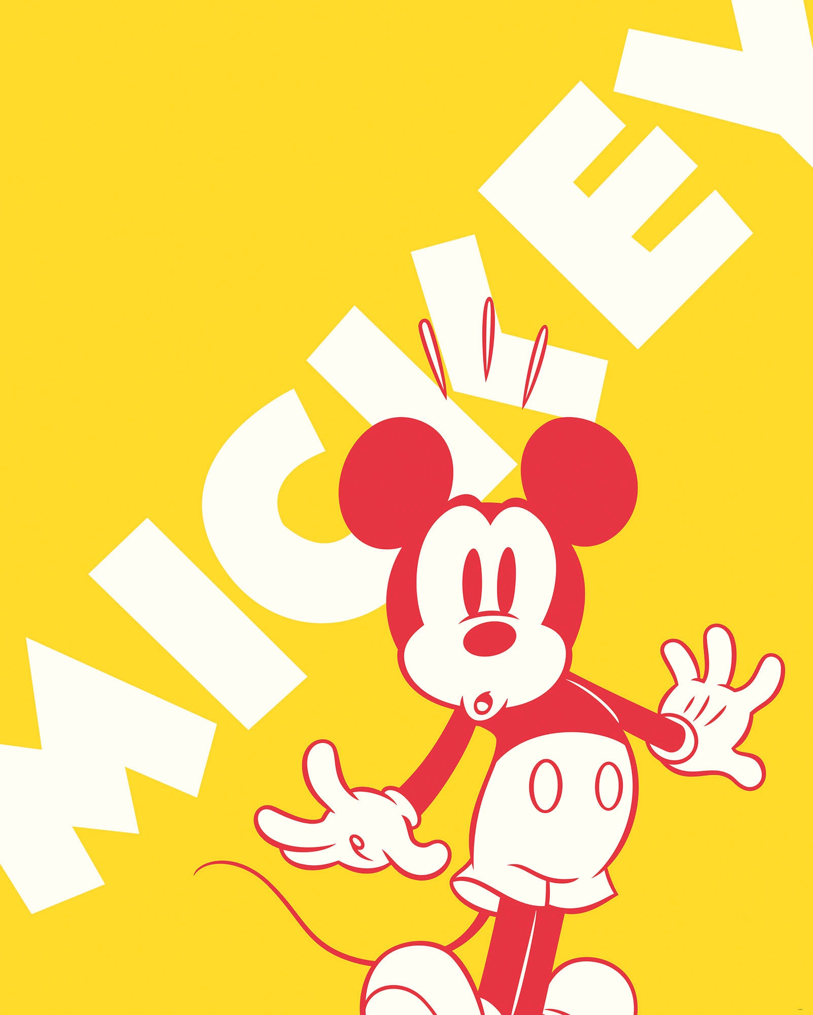 Komar Vliestapete »Digitaldruck Vlies - Mickey Contrast - Grösse 200 x 250 cm«, bedruckt, Kinderzimmer von Komar