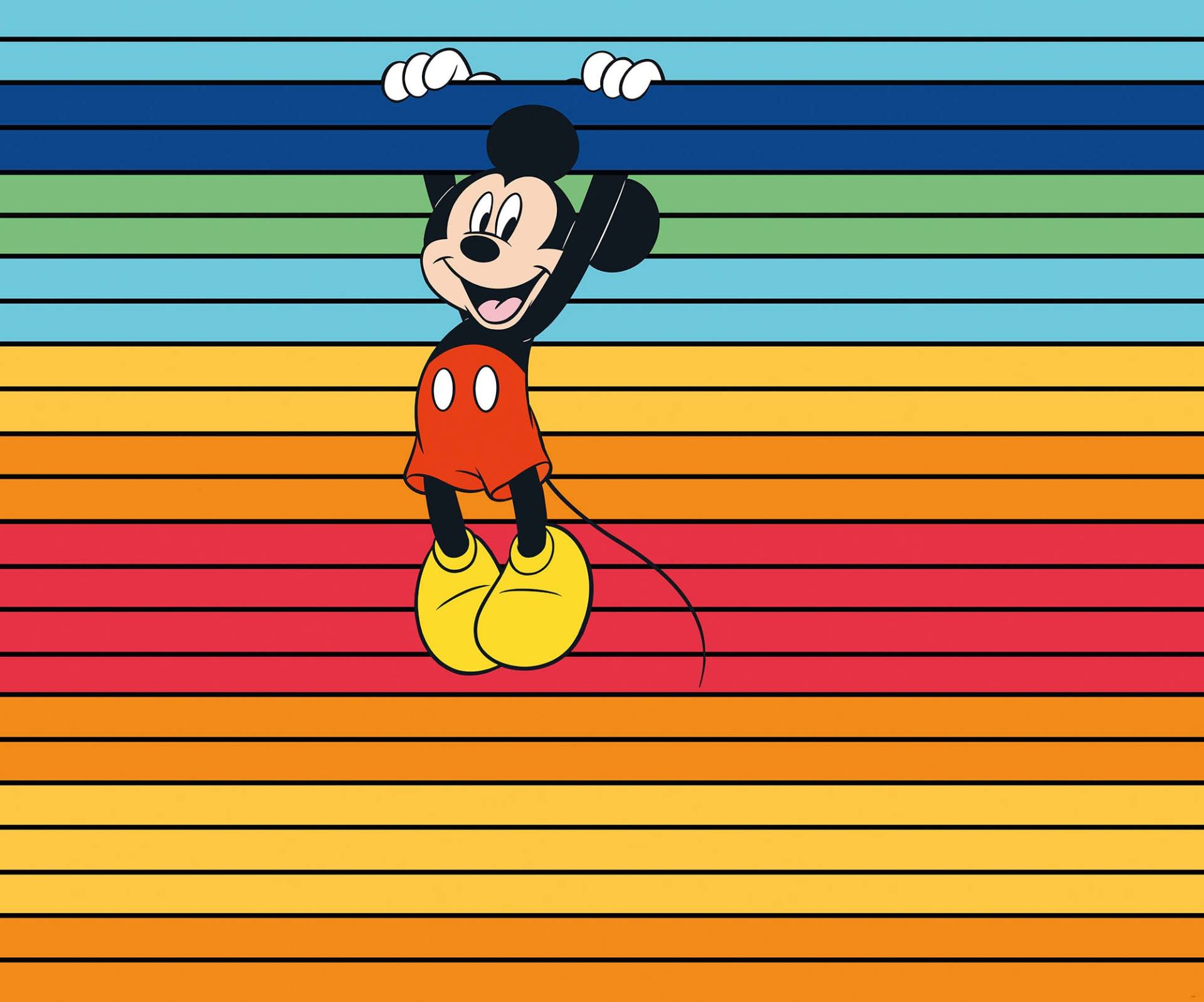 Komar Vliestapete »Digitaldruck Vlies - Mickey Magic Rainbow - Grösse 300 x 250 cm«, bedruckt, Kinderzimmer von Komar
