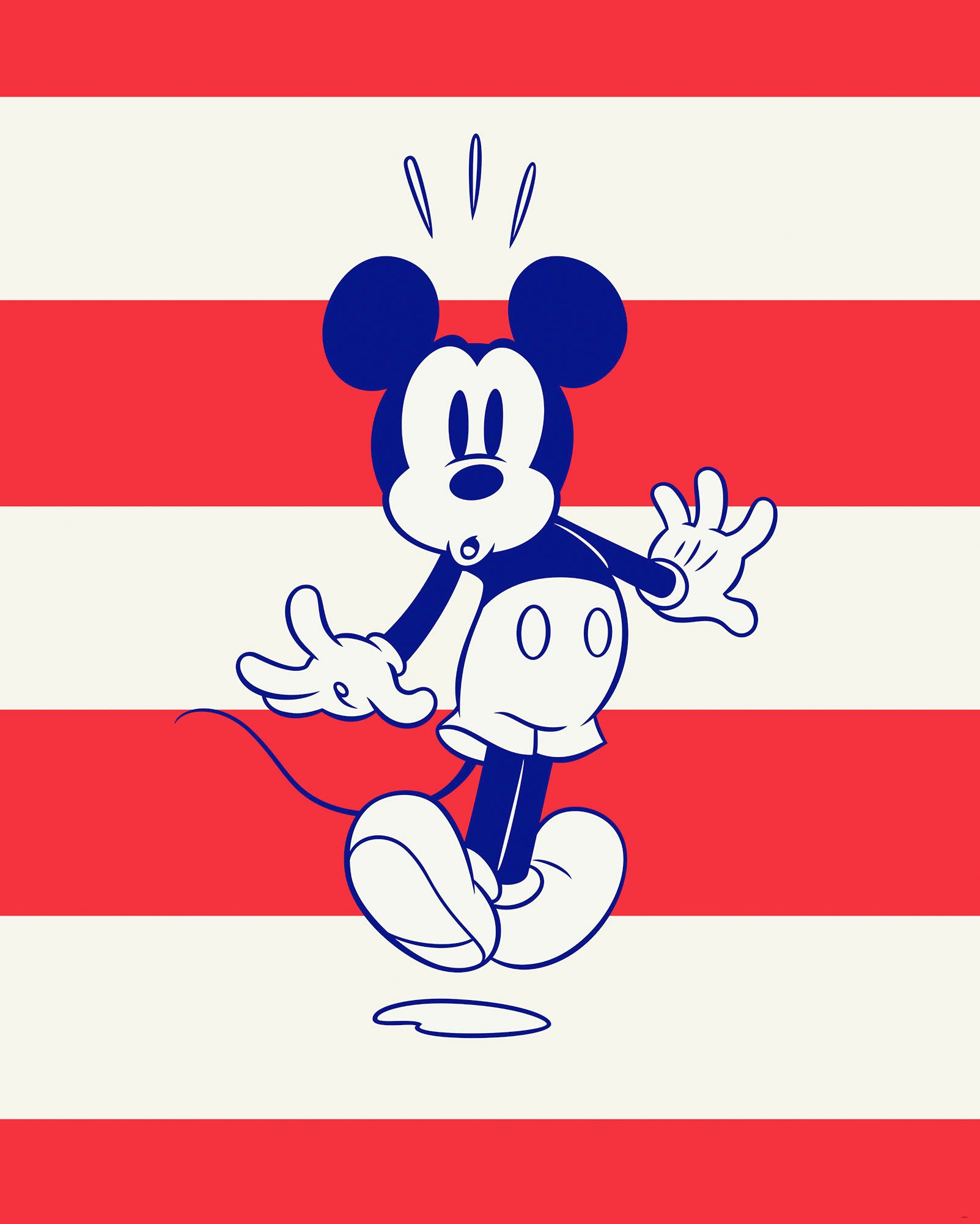 Komar Vliestapete »Digitaldruck Vlies - Mickey Vibrant - Grösse 200 x 250 cm«, bedruckt, Kinderzimmer von Komar